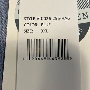 JACHS NY - K026-255 - BLUE COTTON LINEN SHORT SLEEVE SHIRT